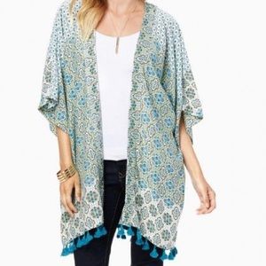 NWT Charming Charlie Boho Tassel Kimono